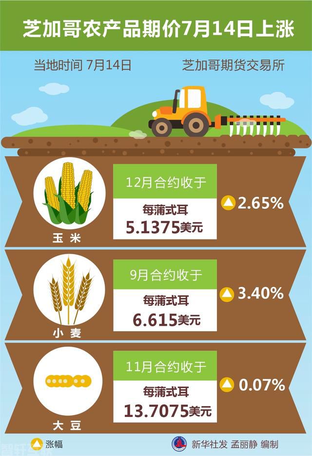  芝加哥农产品期价上涨(图1)